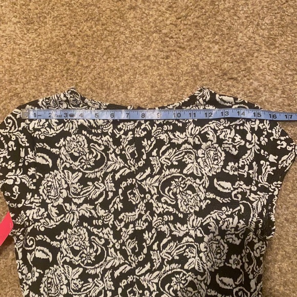 NWT Xhilaration ladies black and white patterned dress size M - Picture 5 of 12